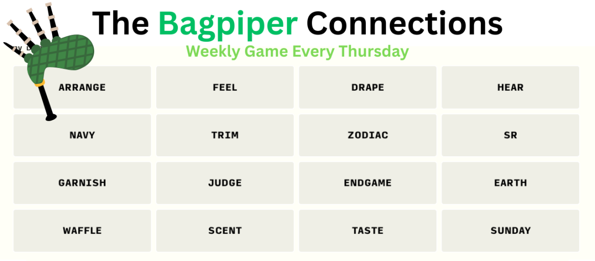 GAME: The Bagpiper Connections 9/18/25